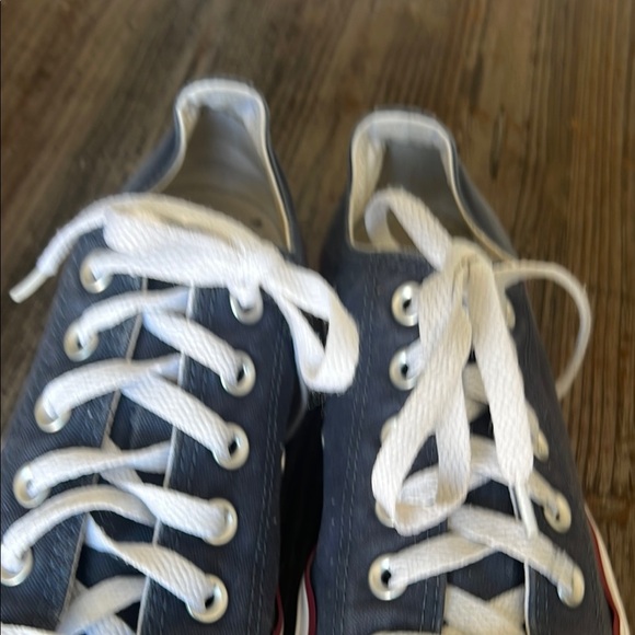 Converse Blue Canvas Sneakers with White Laces - Picture 11 of 11